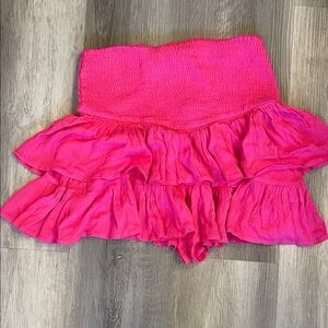 Pink Ruffled Skort-American Threads